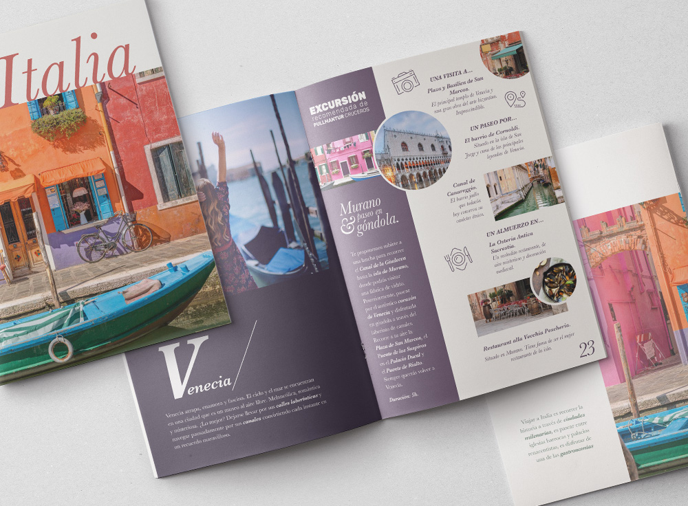 Pullmantur Cruceros. Graphic Design.